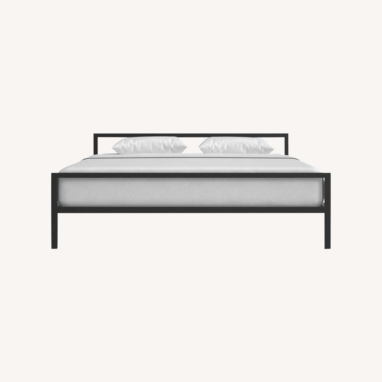 Minimal Industrial Bed Frame Queen Size - image-0