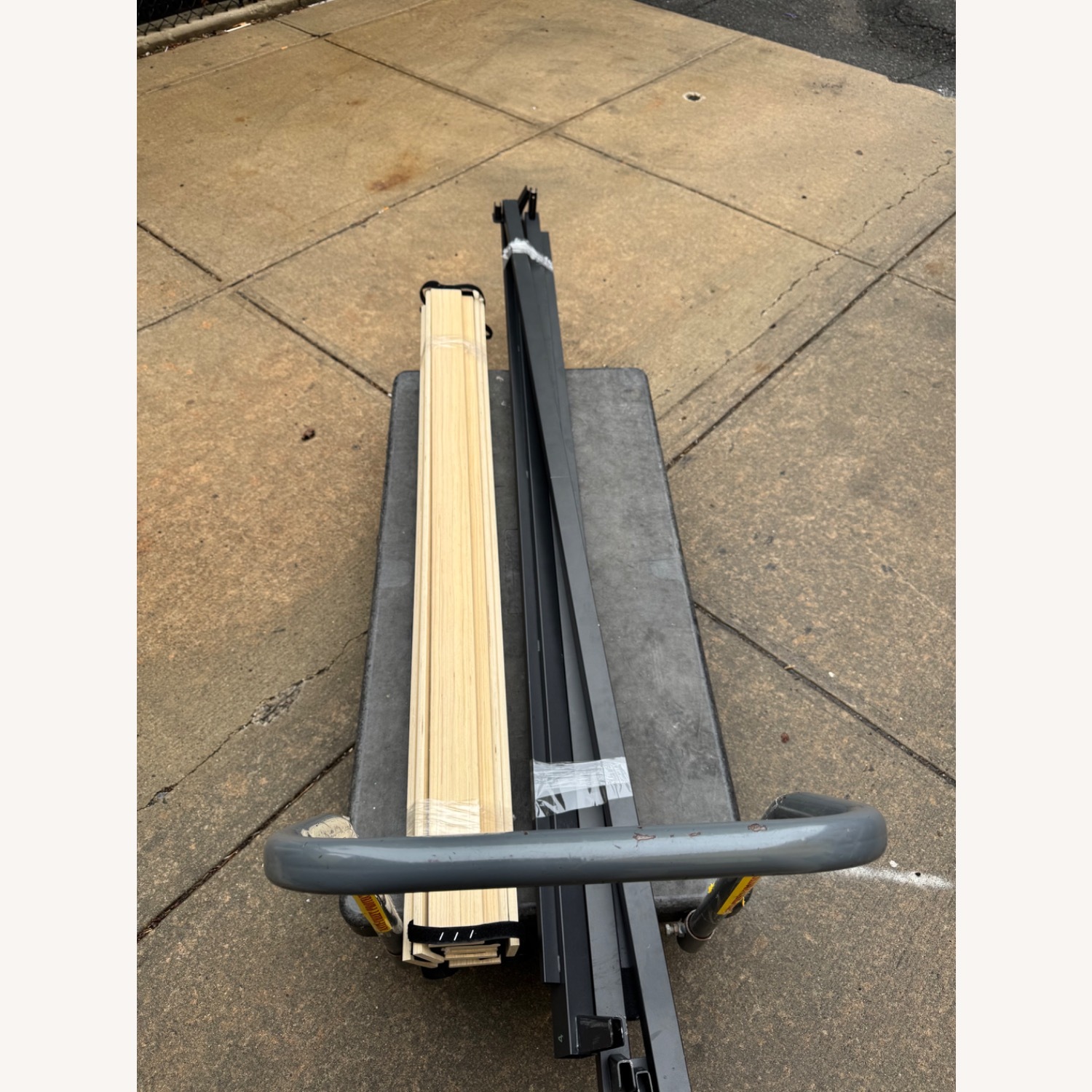 Minimal Industrial Bed Frame Queen Size - image-1