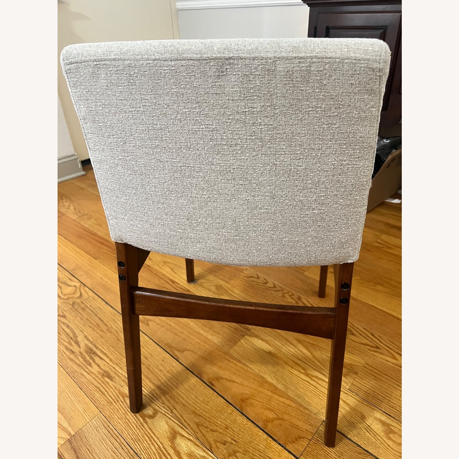 Article Nosh Dining Chair - Walnut and Chalk Gray, Set of 4 - image-8