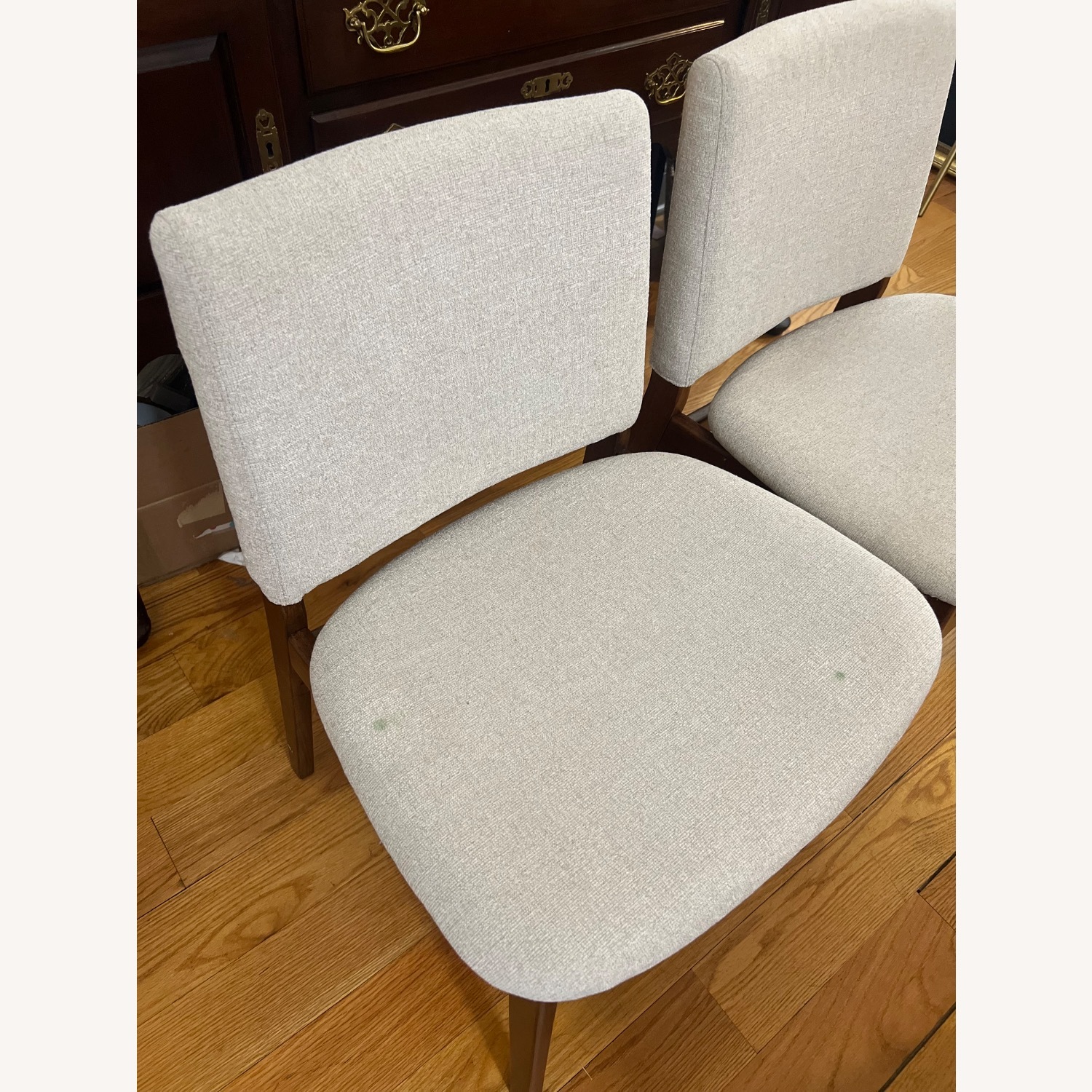 Article Nosh Dining Chair - Walnut and Chalk Gray, Set of 4 - image-4