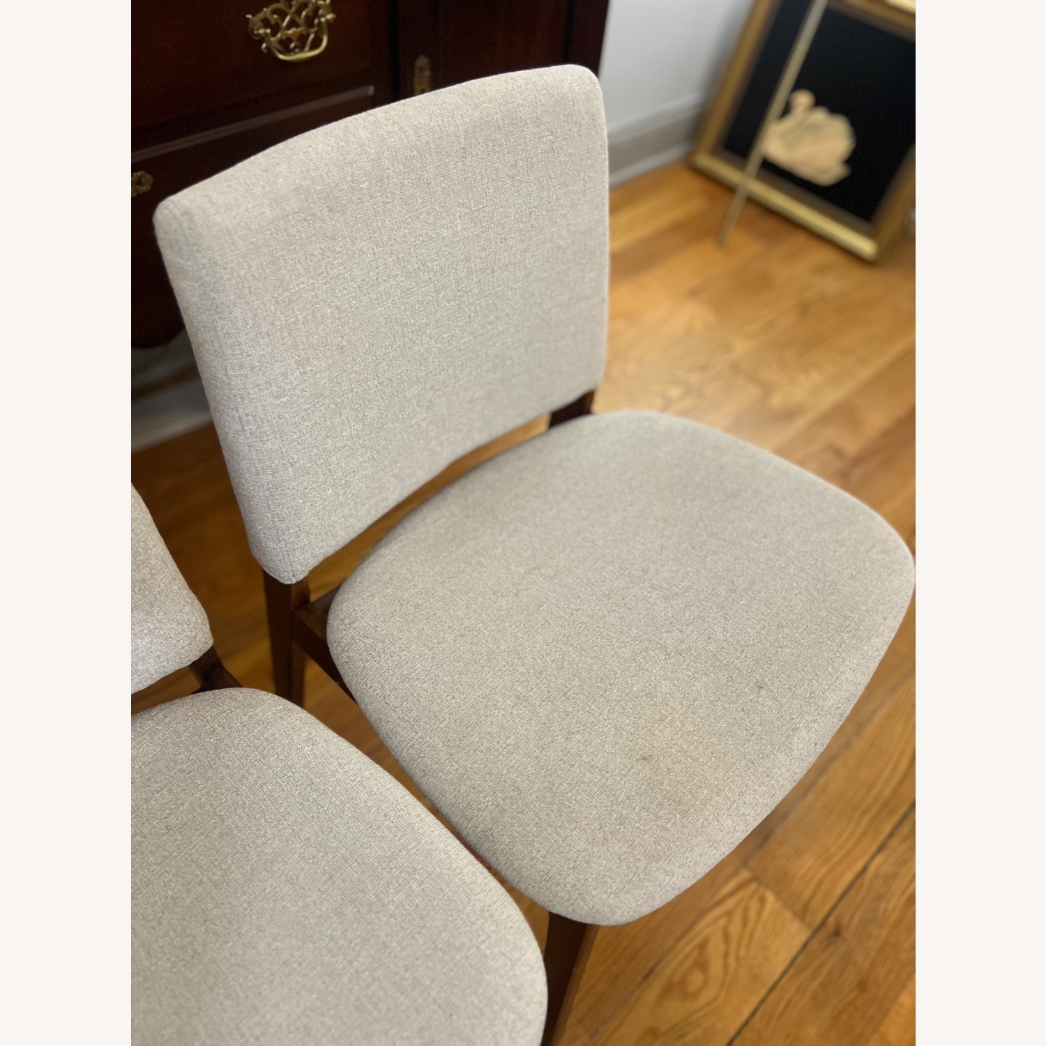 Article Nosh Dining Chair - Walnut and Chalk Gray, Set of 4 - image-5