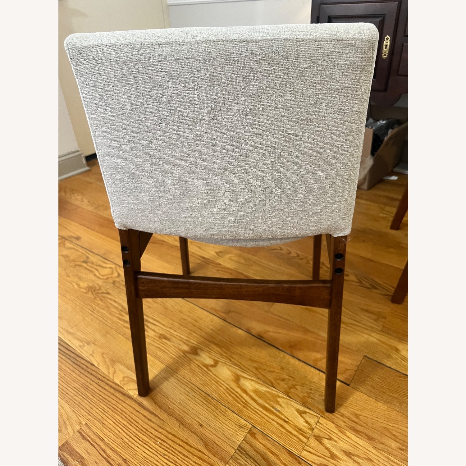 Article Nosh Dining Chair - Walnut and Chalk Gray, Set of 4 - image-9