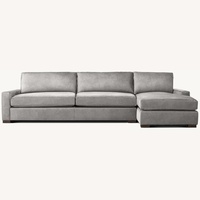 Restoration Hardware Maxwell Leather Sectional Sofa