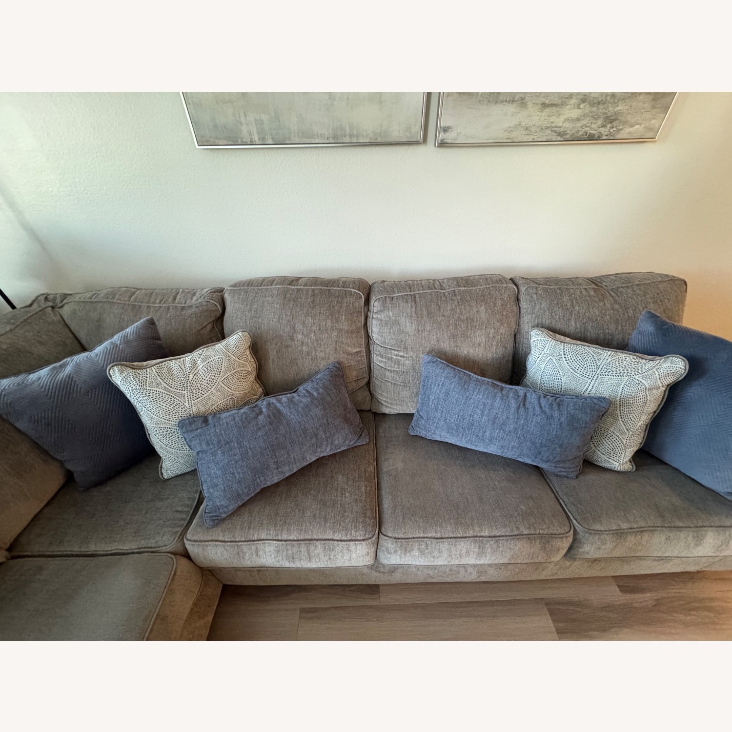 Ashley Furniture La Mesa Natural Gray Sofa - image-2