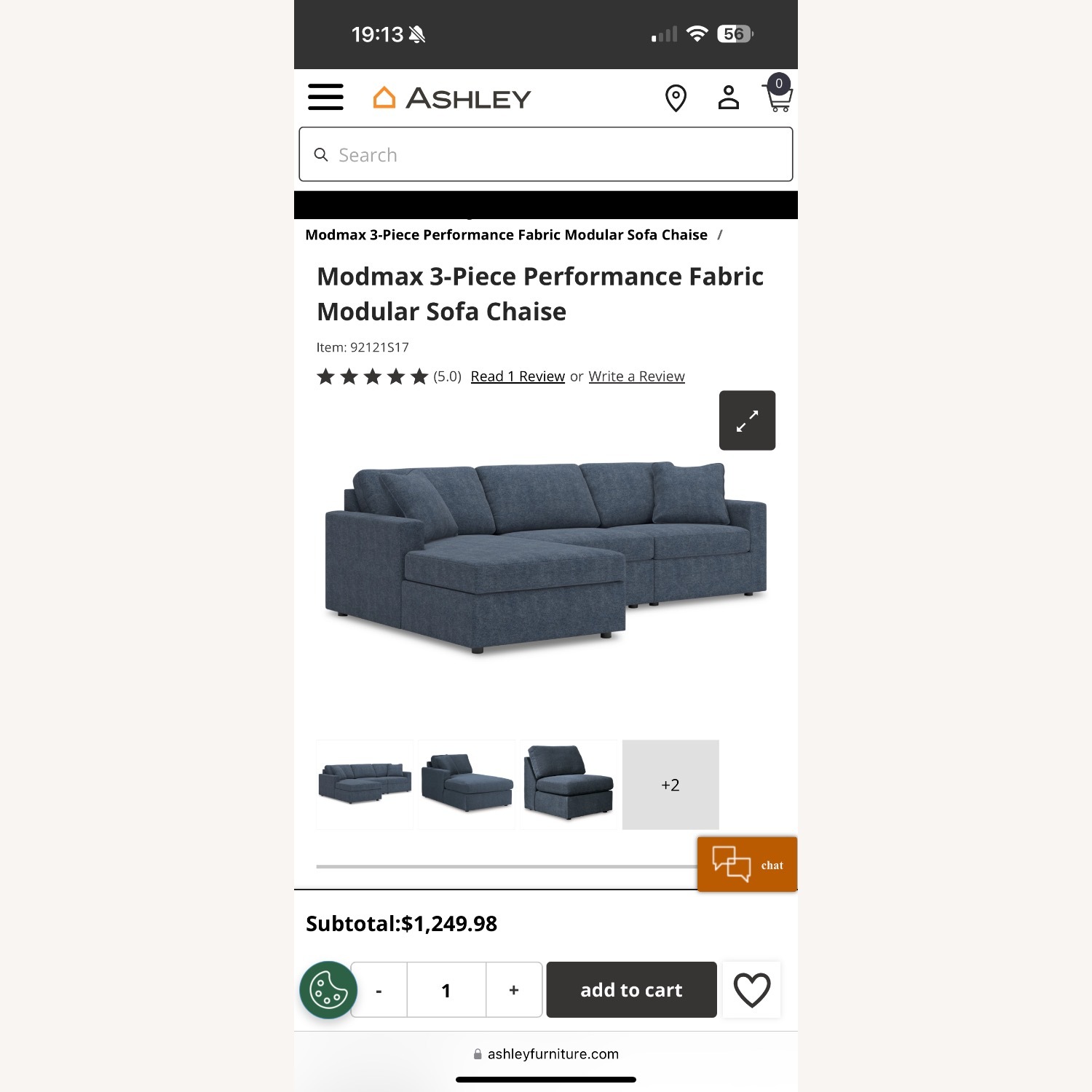 Ashley Furniture La Mesa Natural Gray Sofa - image-4