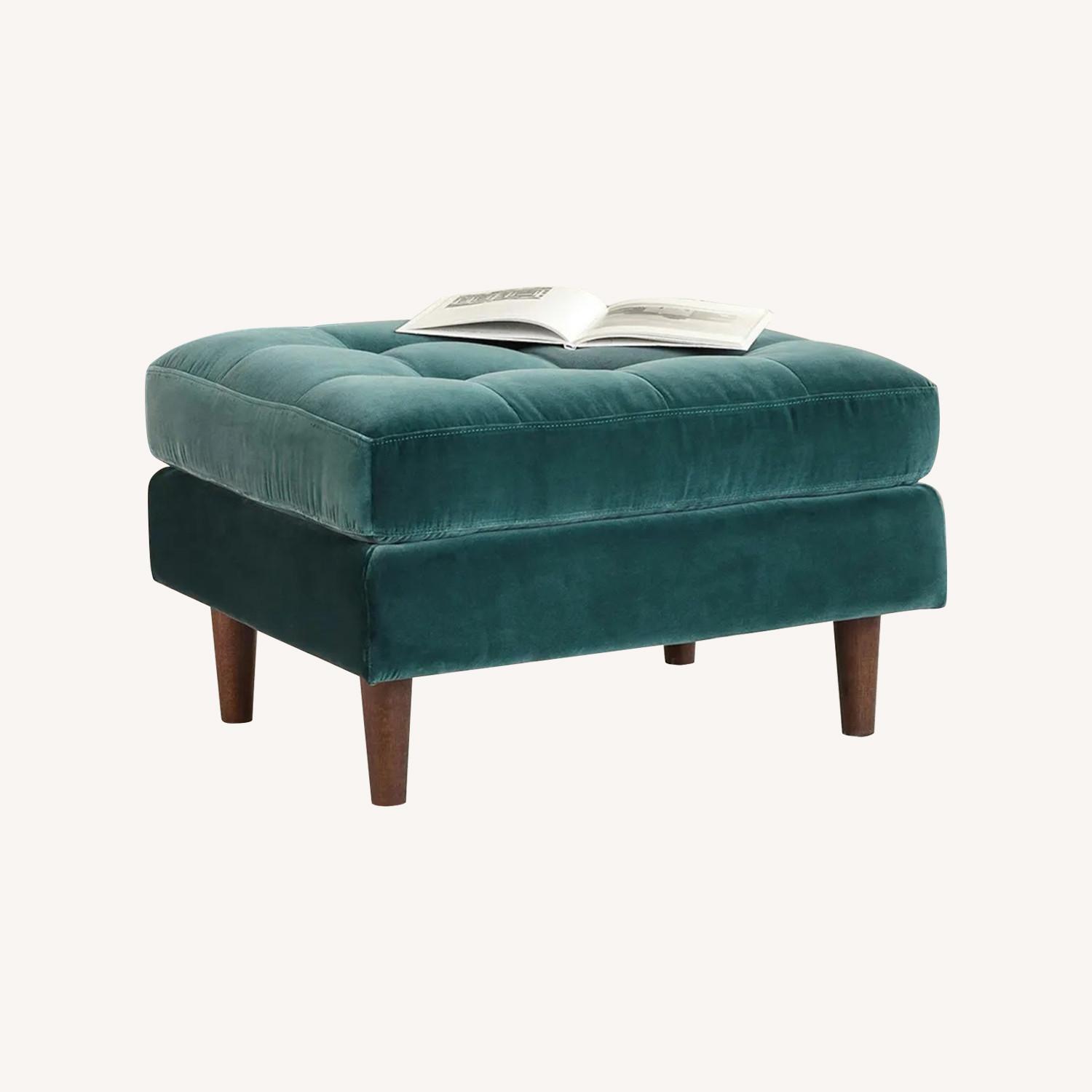 Article Sven Pacific Blue Ottoman - image-0