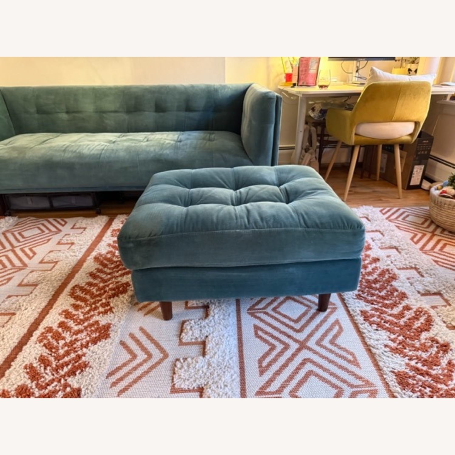 Article Sven Pacific Blue Ottoman - image-2