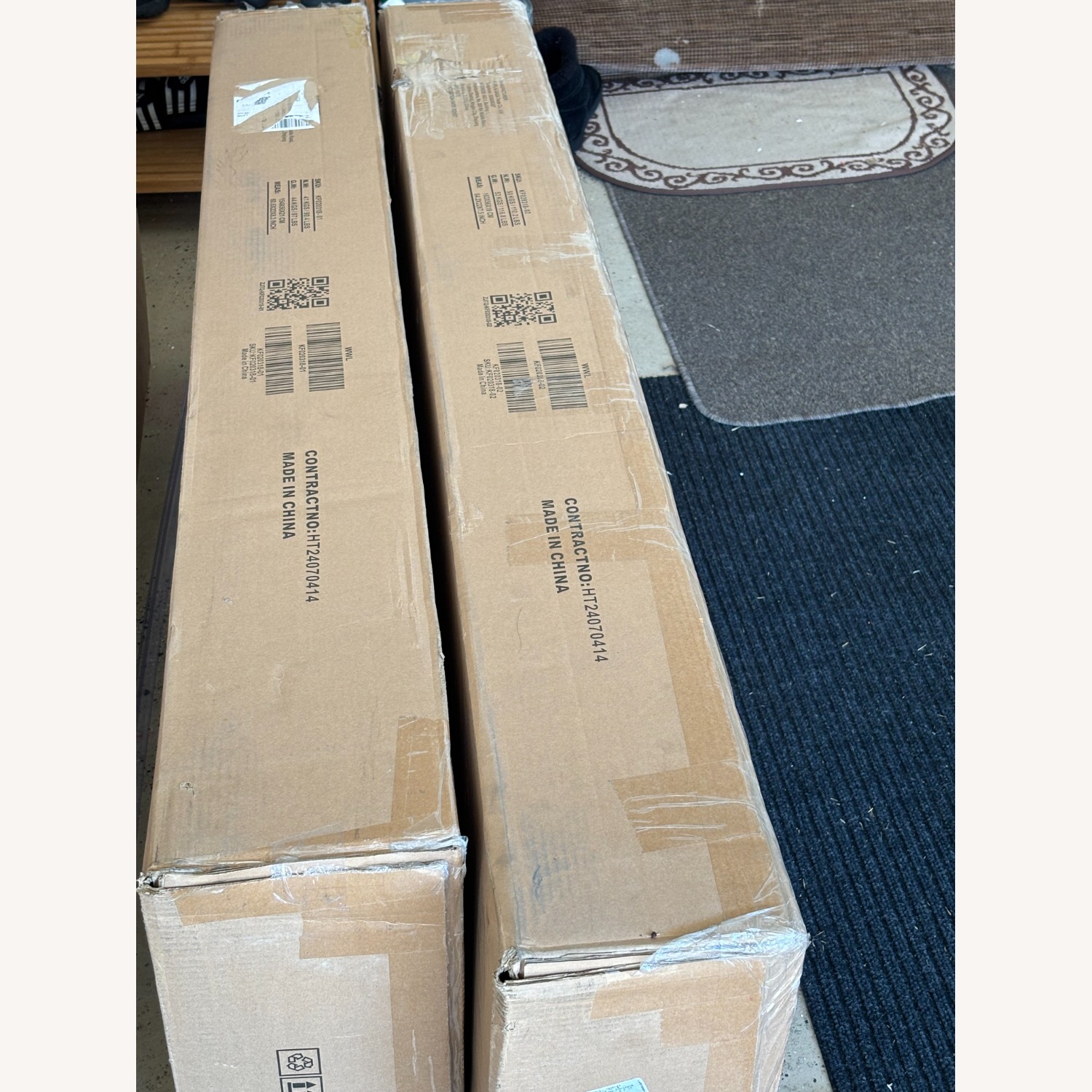 Large Black Amorie Wardrobe Closet w Glass Doors - image-5