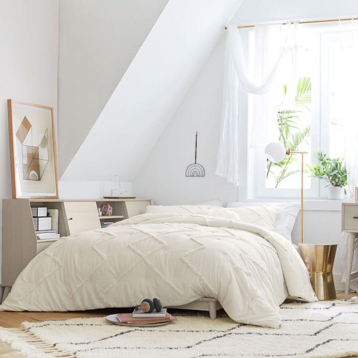 West Elm Mid-Century Side Storage Platform Bed - image-4