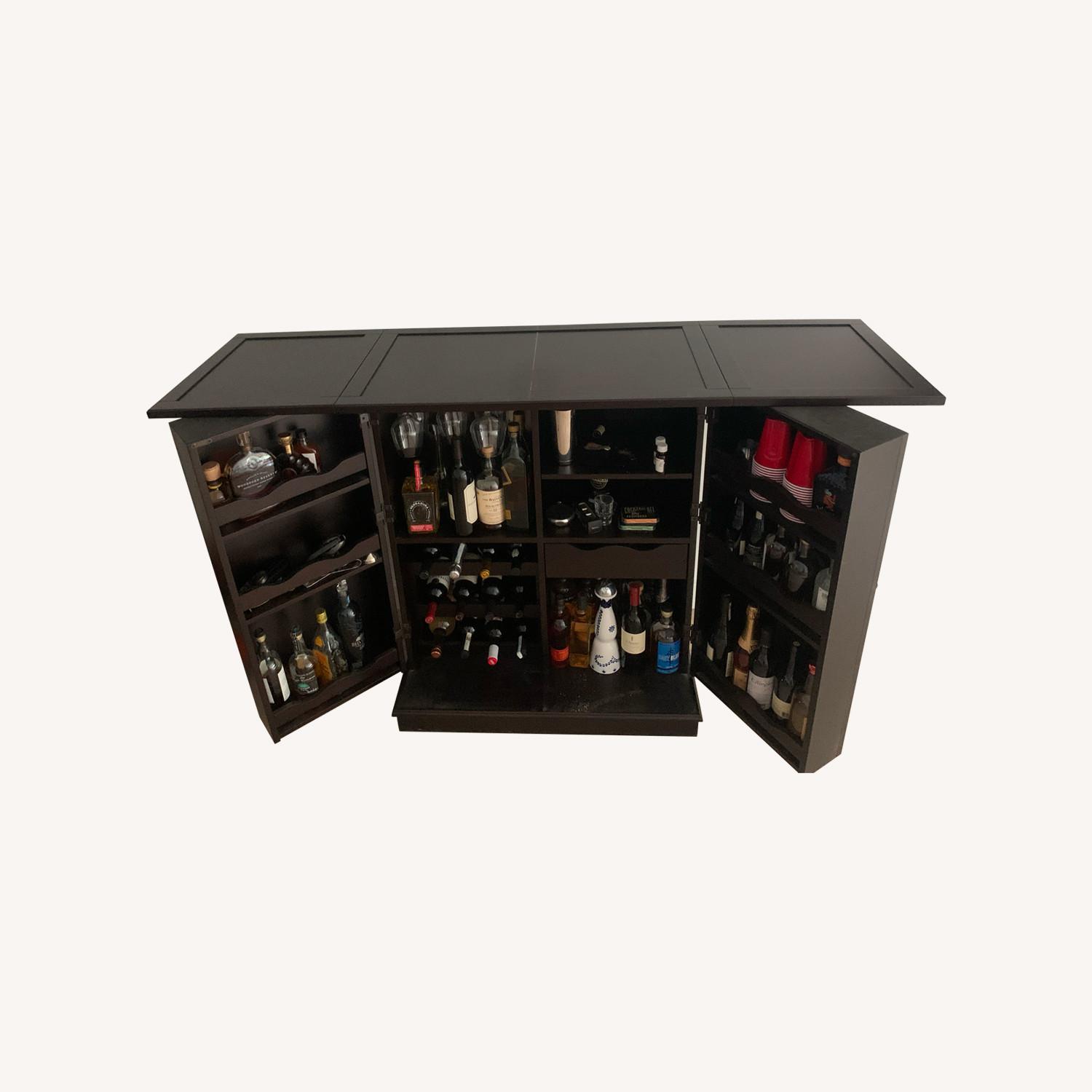 Expandable Bar Cabinet - Perfect for Storage & Entertaining - image-0
