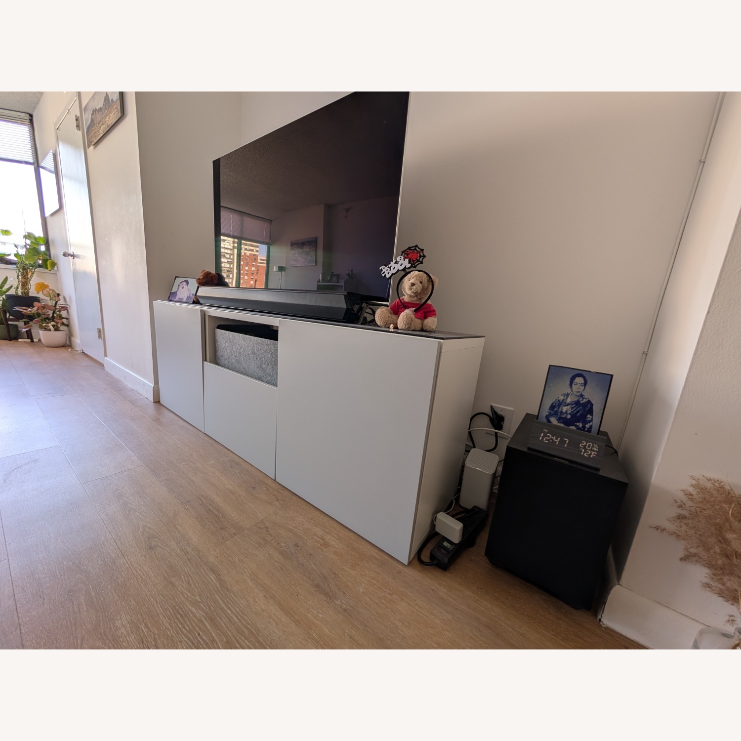 IKEA BESTA Glass Top Media Unit - image-2