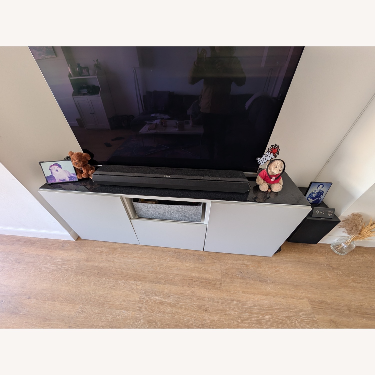 IKEA BESTA Glass Top Media Unit - image-4