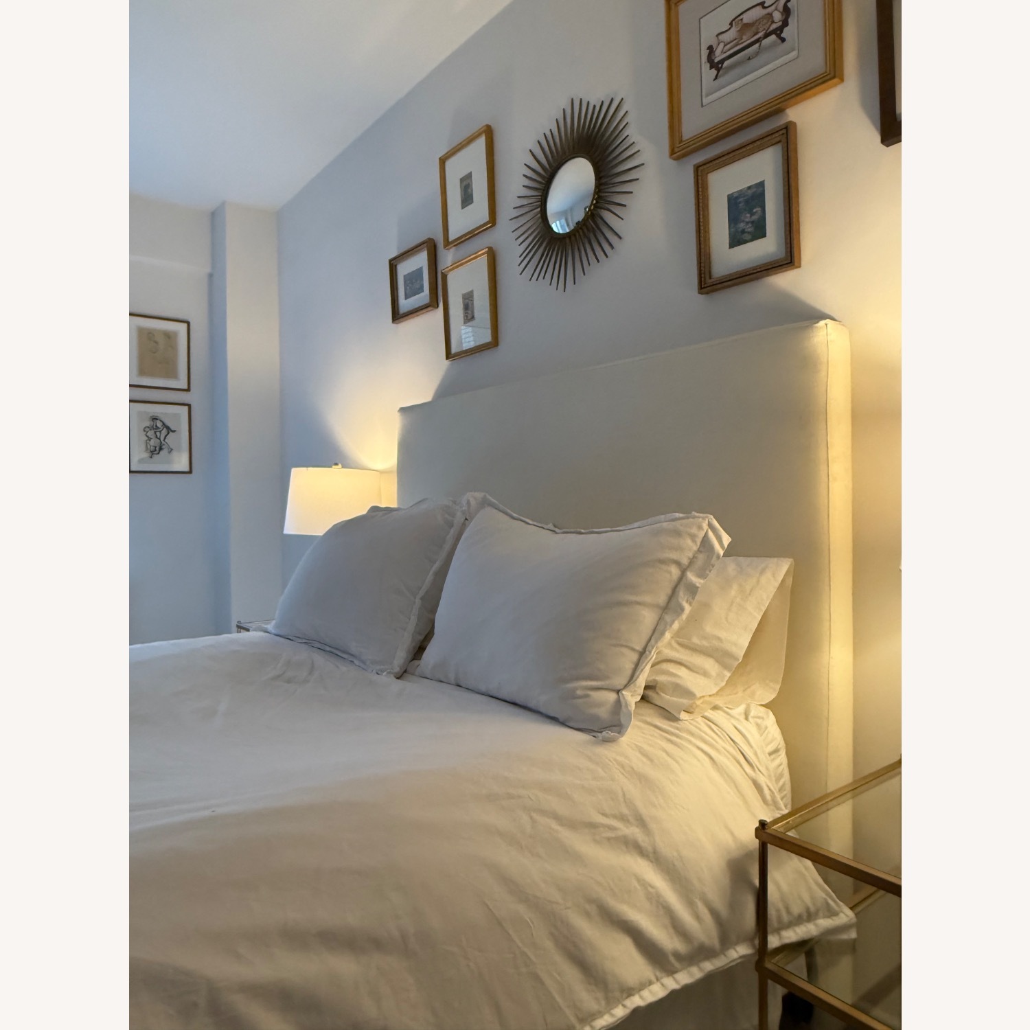 Restoration Hardware Belgian Linen Headboard - image-4