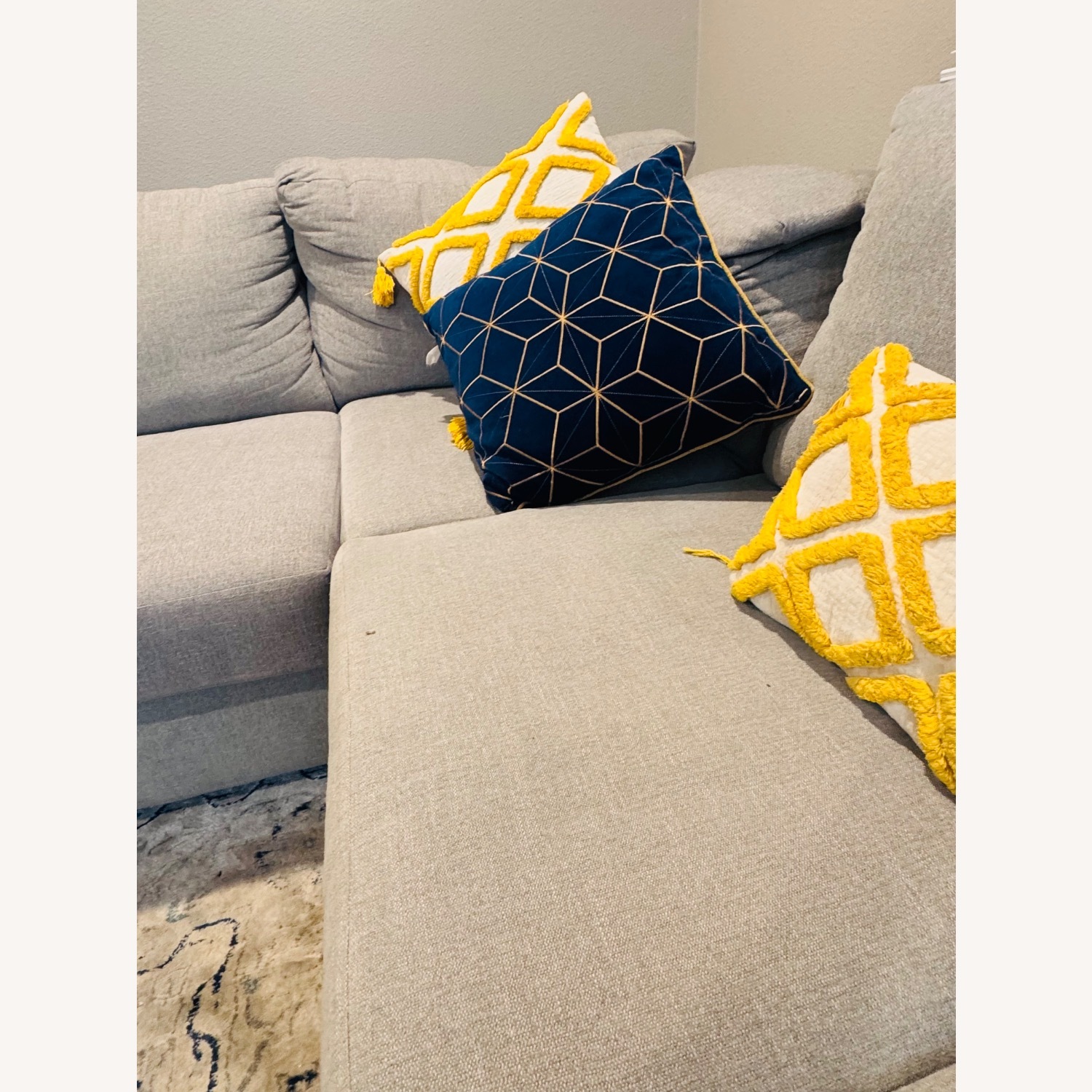 Living Spaces Sectional Sofa - image-2