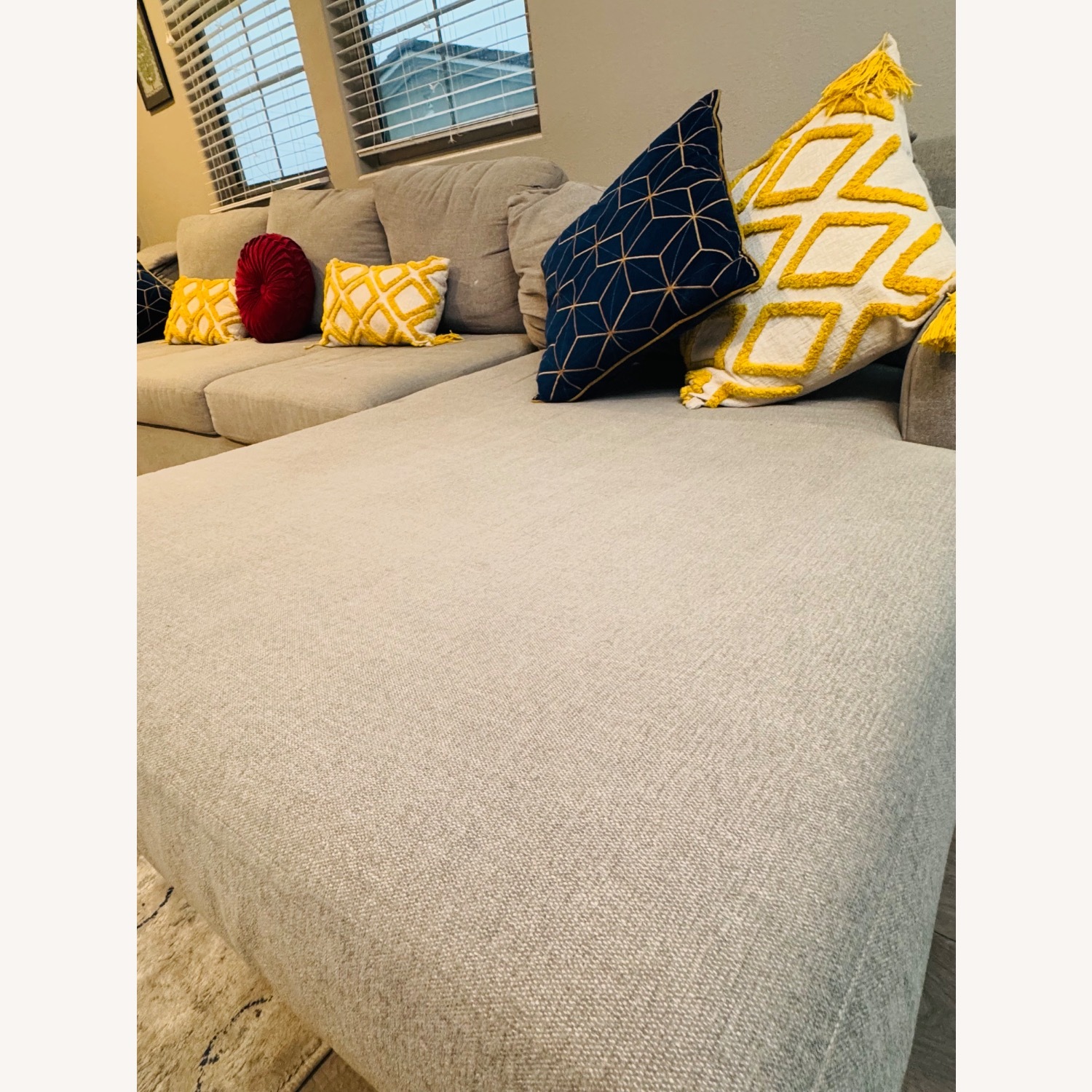 Living Spaces Sectional Sofa - image-1