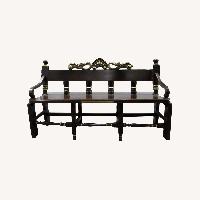 Antique Ornate Wooden Bench