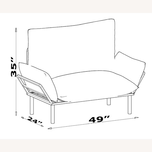 Used Modern Adjustable Loveseat – Bright Yellow for sale on AptDeco