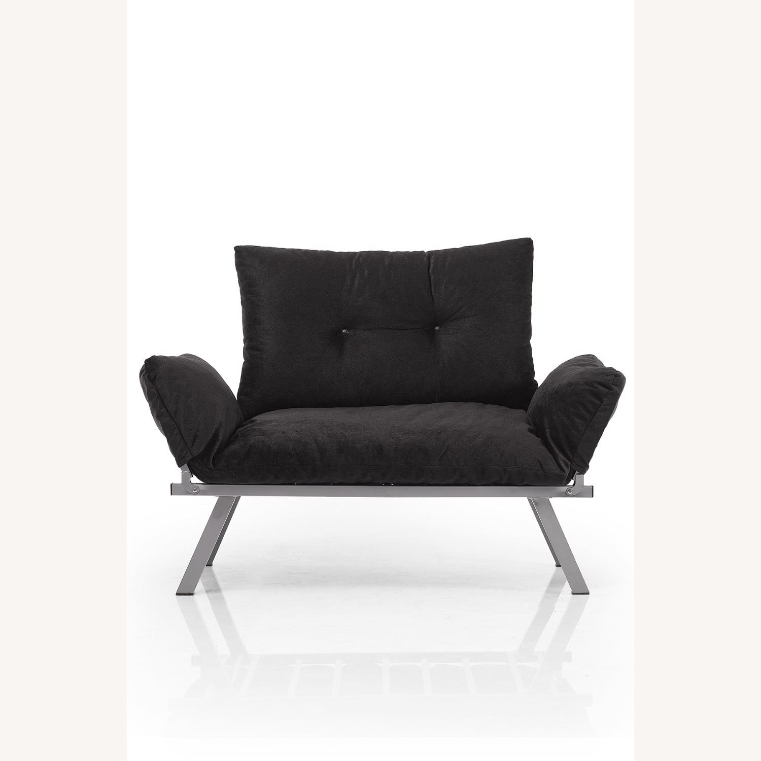 Modern Adjustable Loveseat – Sleek Black - image-2