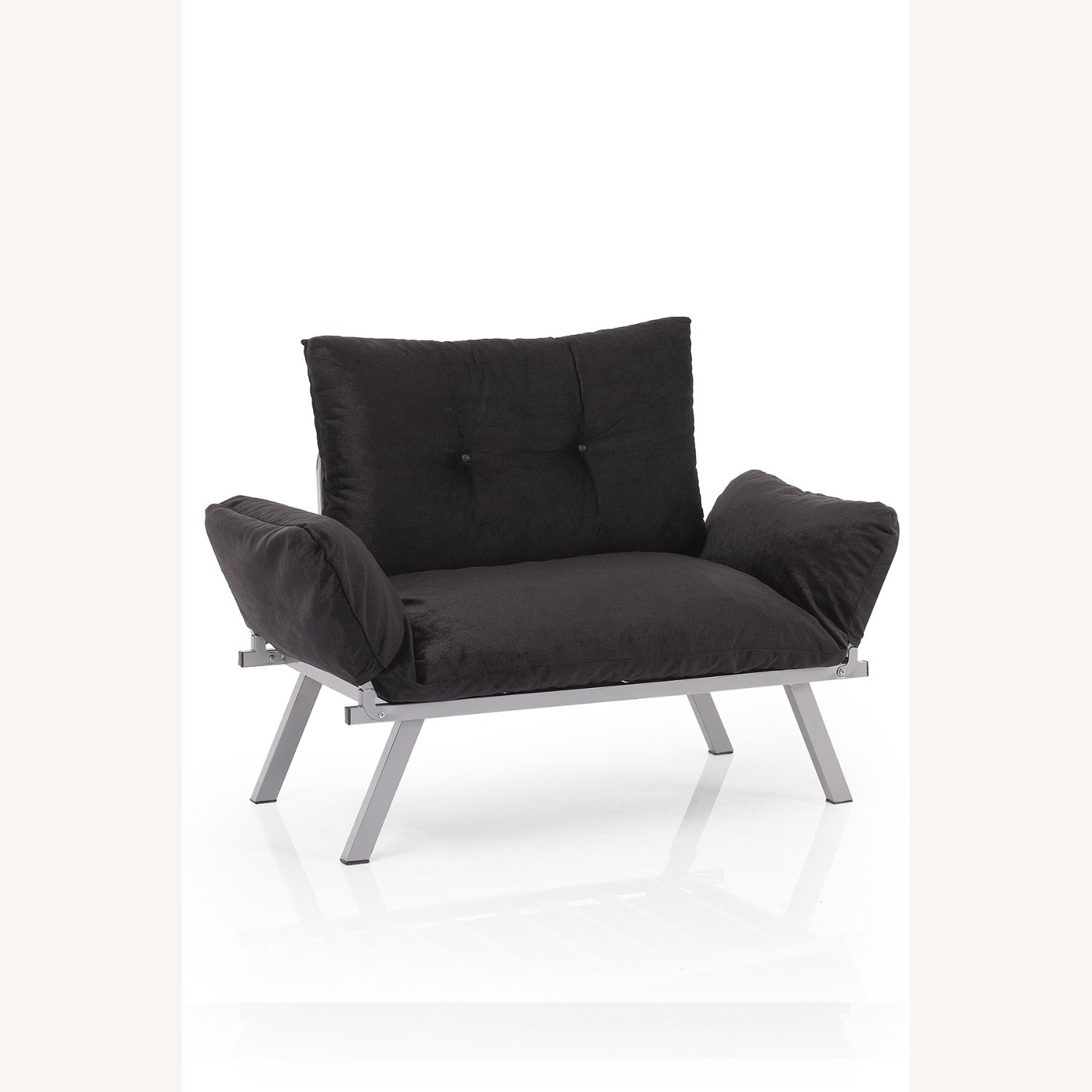 Modern Adjustable Loveseat – Sleek Black - image-3