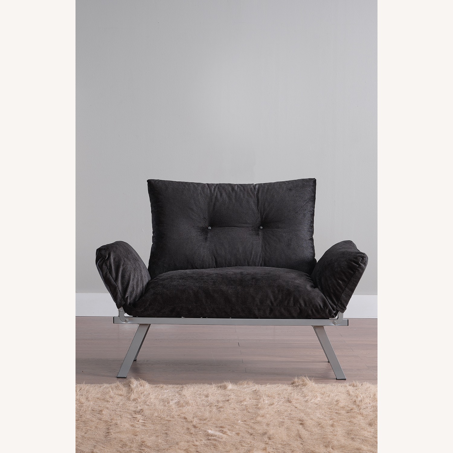 Modern Adjustable Loveseat – Sleek Black - image-4