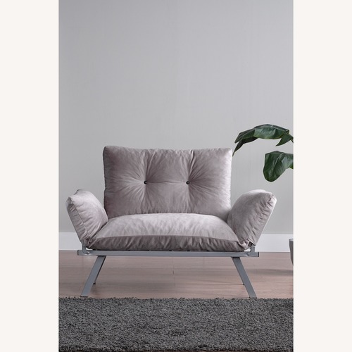 Used Modern Adjustable Loveseat – Elegant Gray for sale on AptDeco