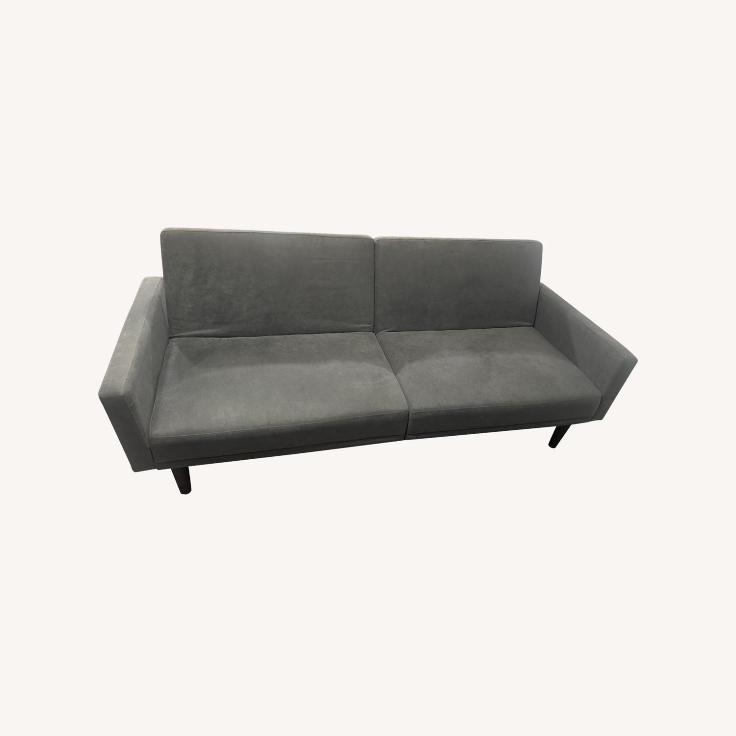 Target Charcoal Gray Futon Sofa - image-3