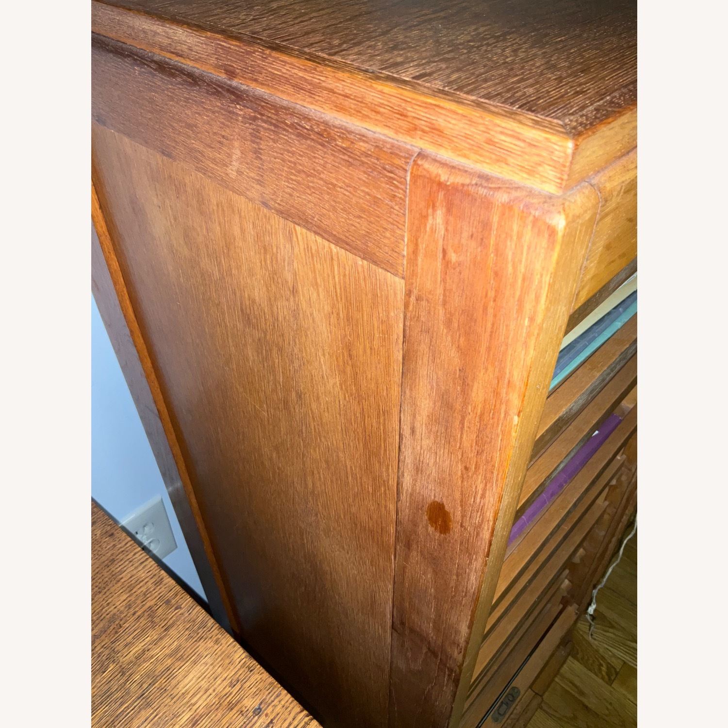 1920s Dutch Roller Door Cabinet - image-2