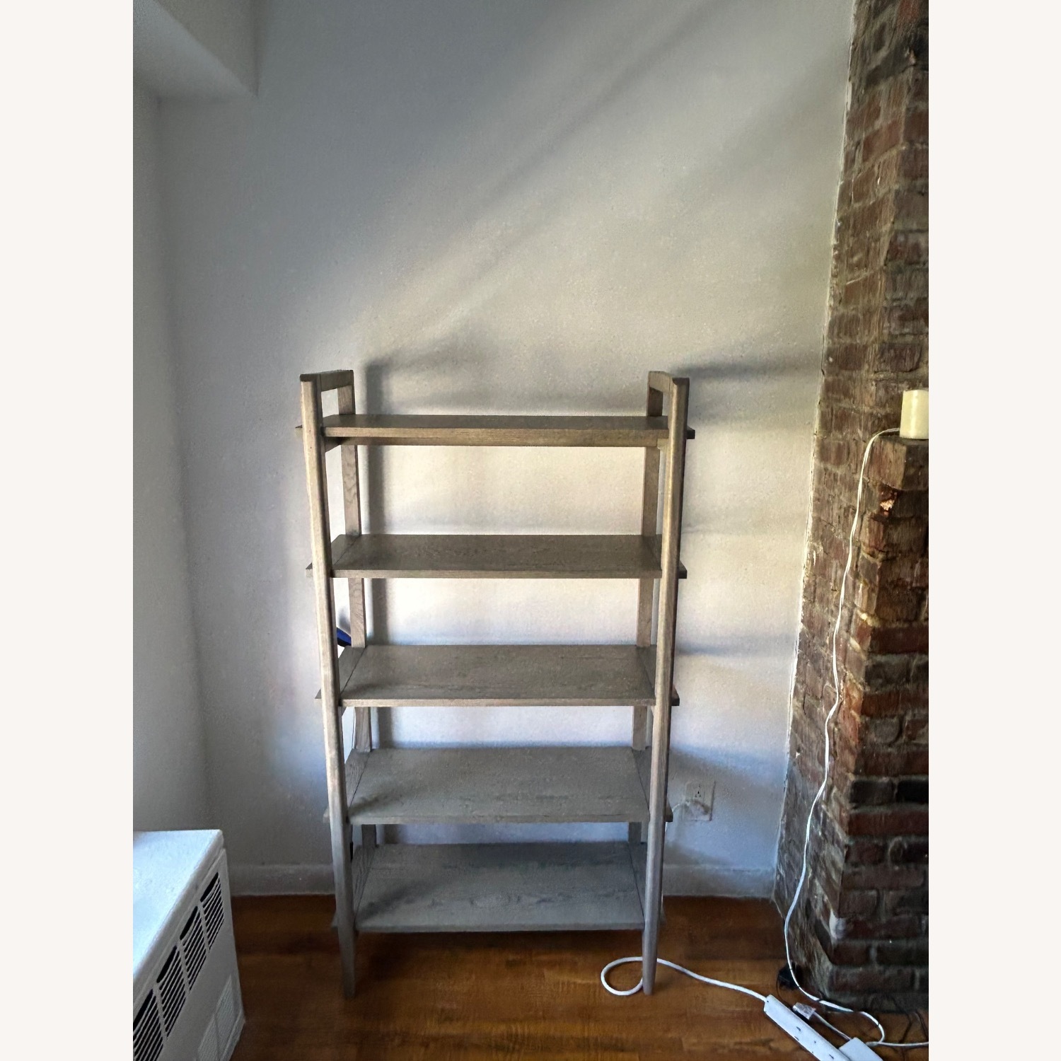 Crate & Barrel Tate Stone Wide Storage Bookshelf - image-2