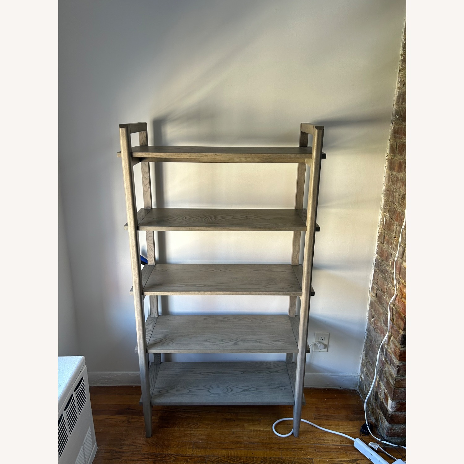 Crate & Barrel Tate Stone Wide Storage Bookshelf - image-1