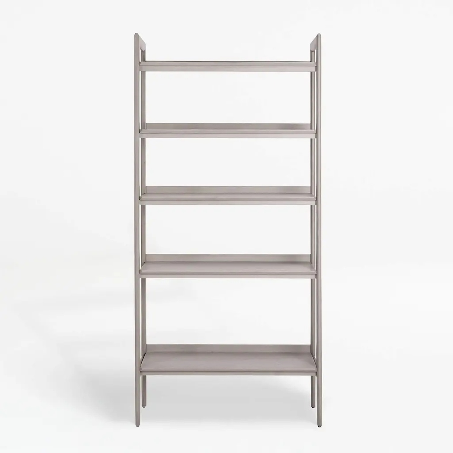 Crate & Barrel Tate Stone Wide Storage Bookshelf - image-0