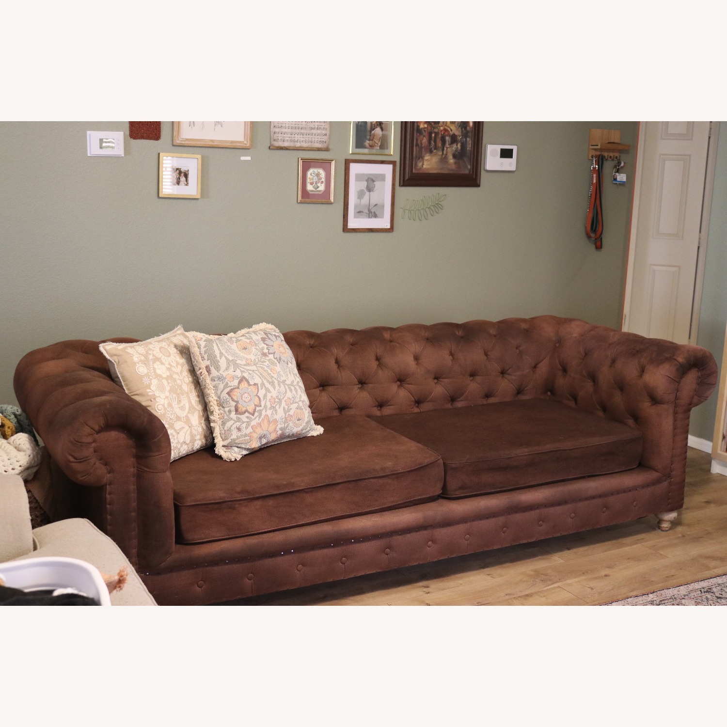 Spectra Home Greenwich Tufted Sofa - image-1