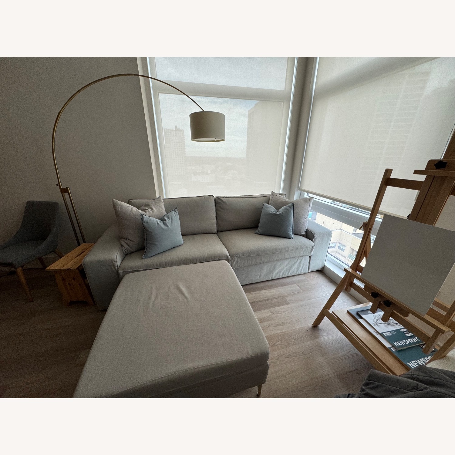  IKEA KIVIK Grey Sofa  - image-1