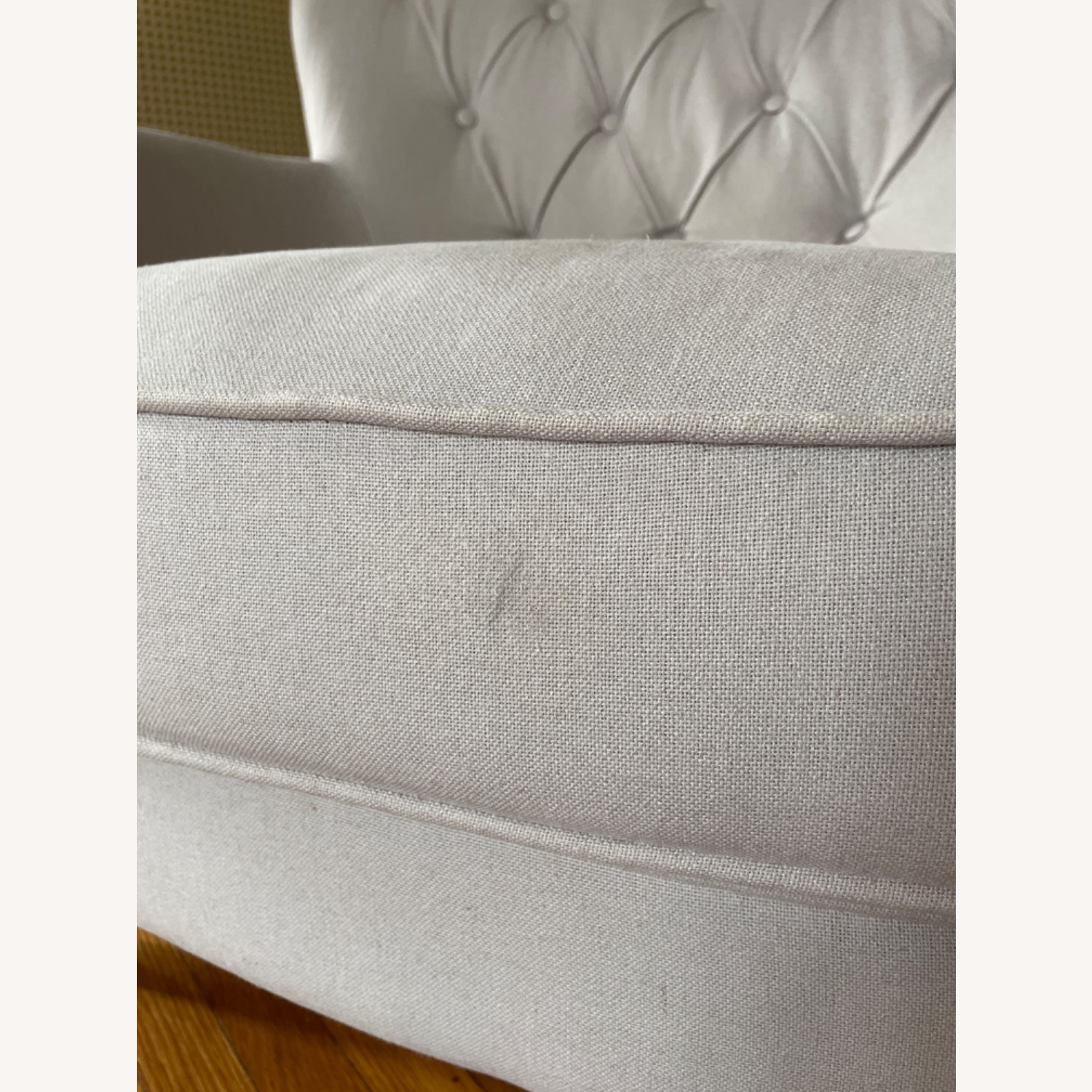 Wayfair Tufted Grey Armchair - image-3