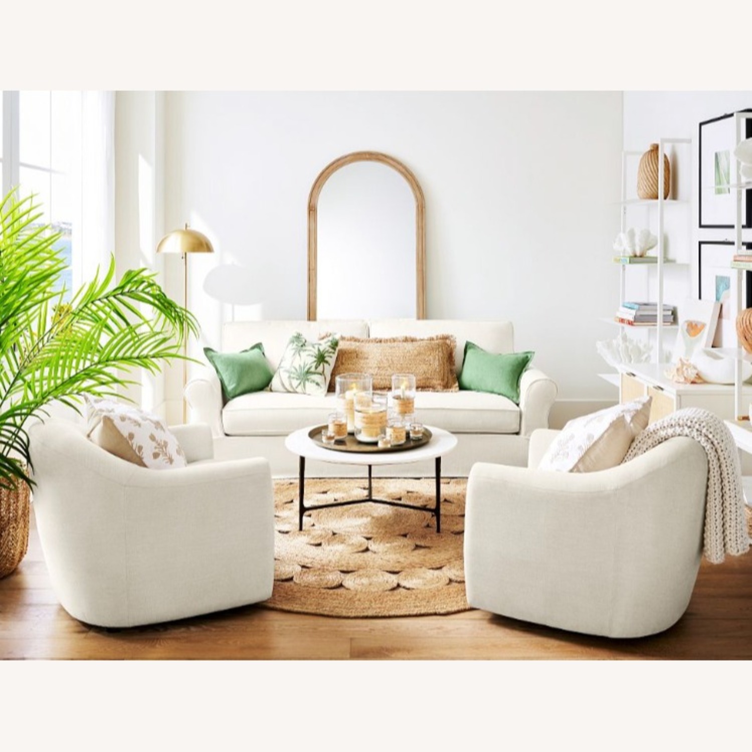 PB Comfort Roll Arm Slipcovered Sofa  - image-1