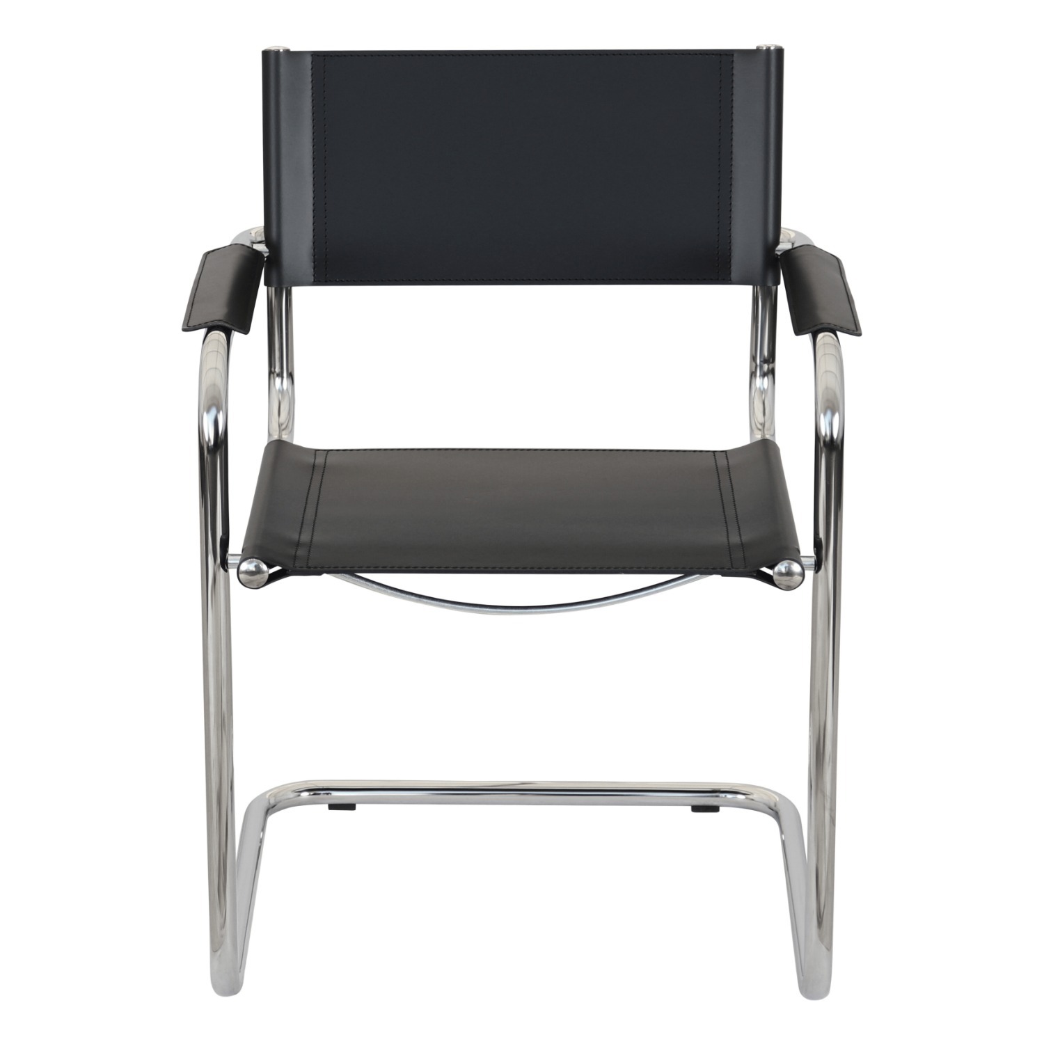Mart Stam Bonded Leather Cantilever Armchair - image-1