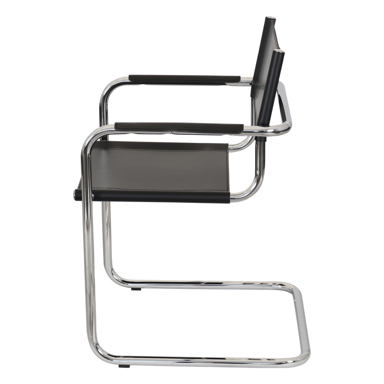Mart Stam Bonded Leather Cantilever Armchair - image-3