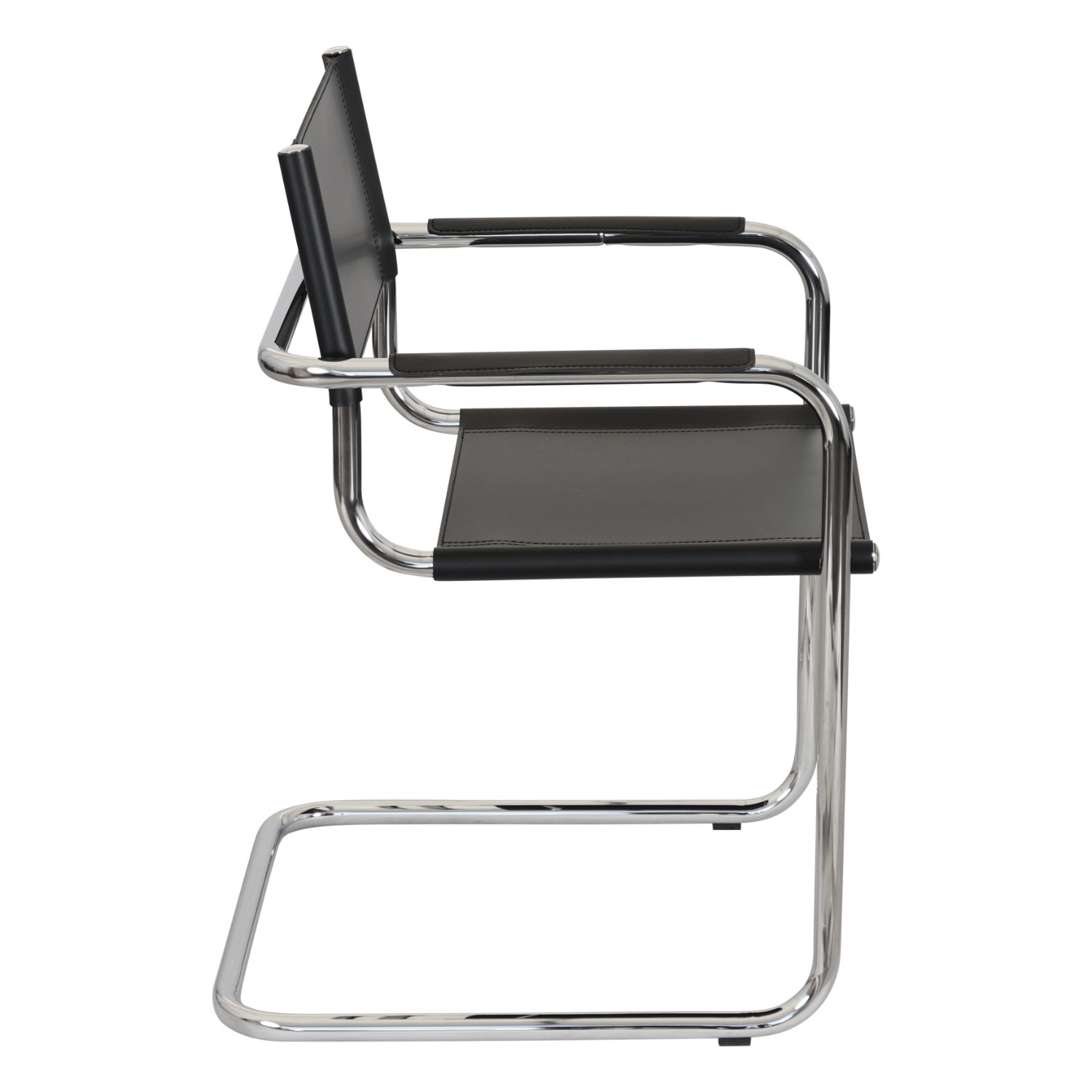 Mart Stam Bonded Leather Cantilever Armchair - image-7
