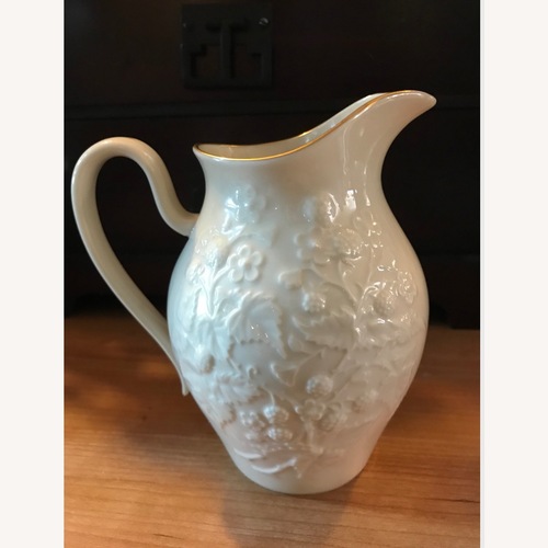 Used Vintage Lenox Ivory Blackberry Pitcher W 24k Gold for sale on AptDeco