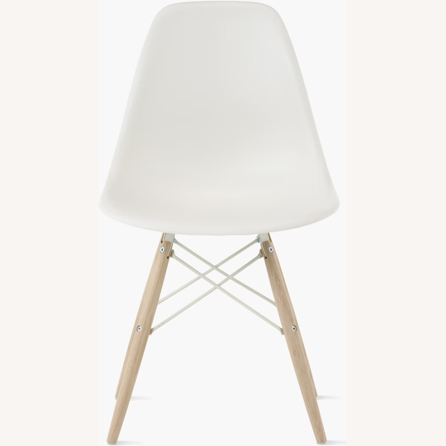 Herman Miller Set of Eames Molded Plastic W Wooden Dowel Legs - image-4