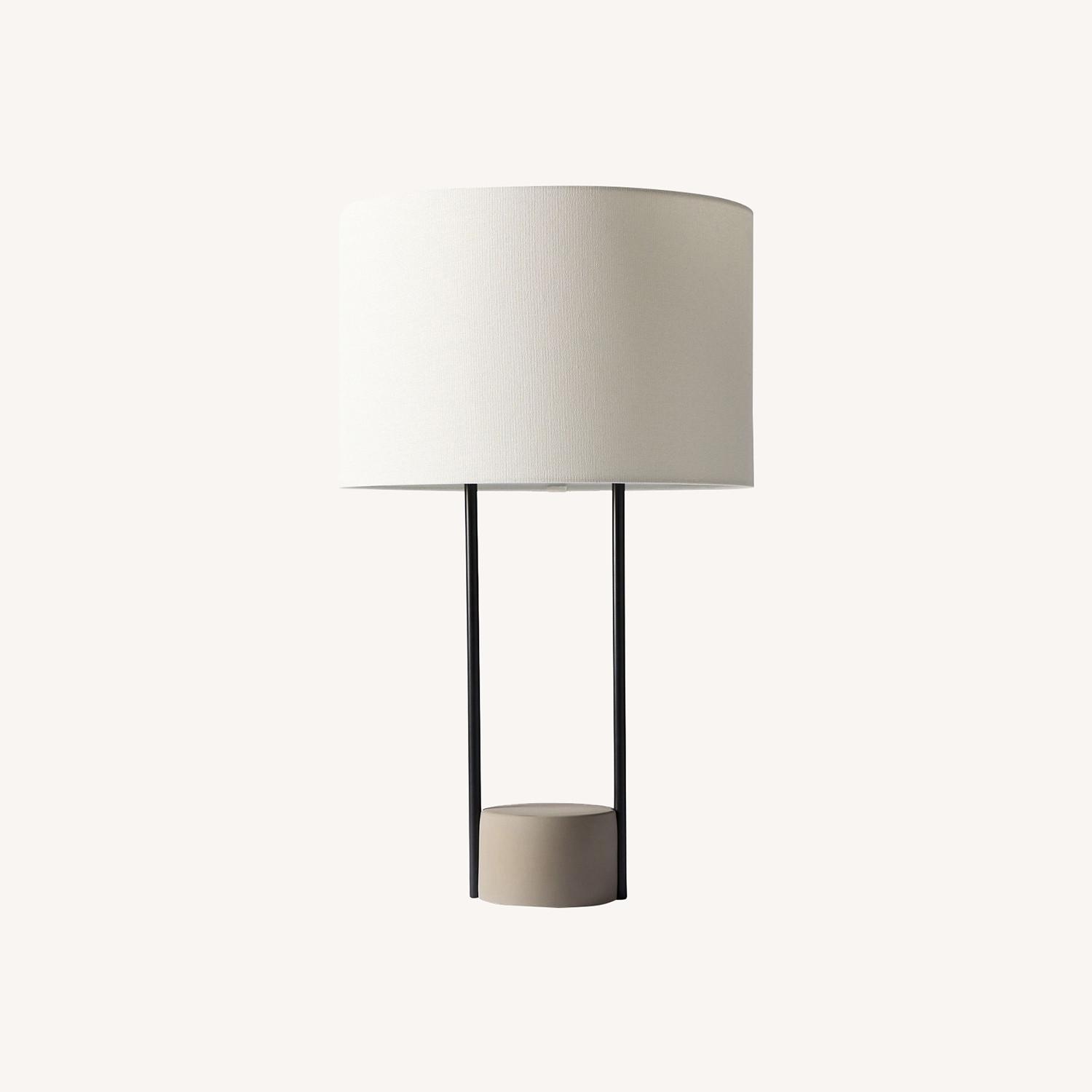 West Elm Industrial Outline Table Lamp (27") - image-0