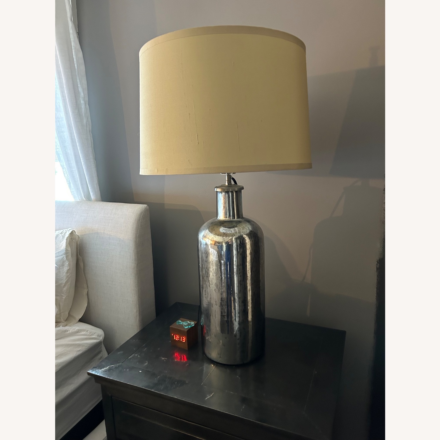 Restoration Hardware 19th C. Vintage Mercury Glass Medium Table Lamp - image-0