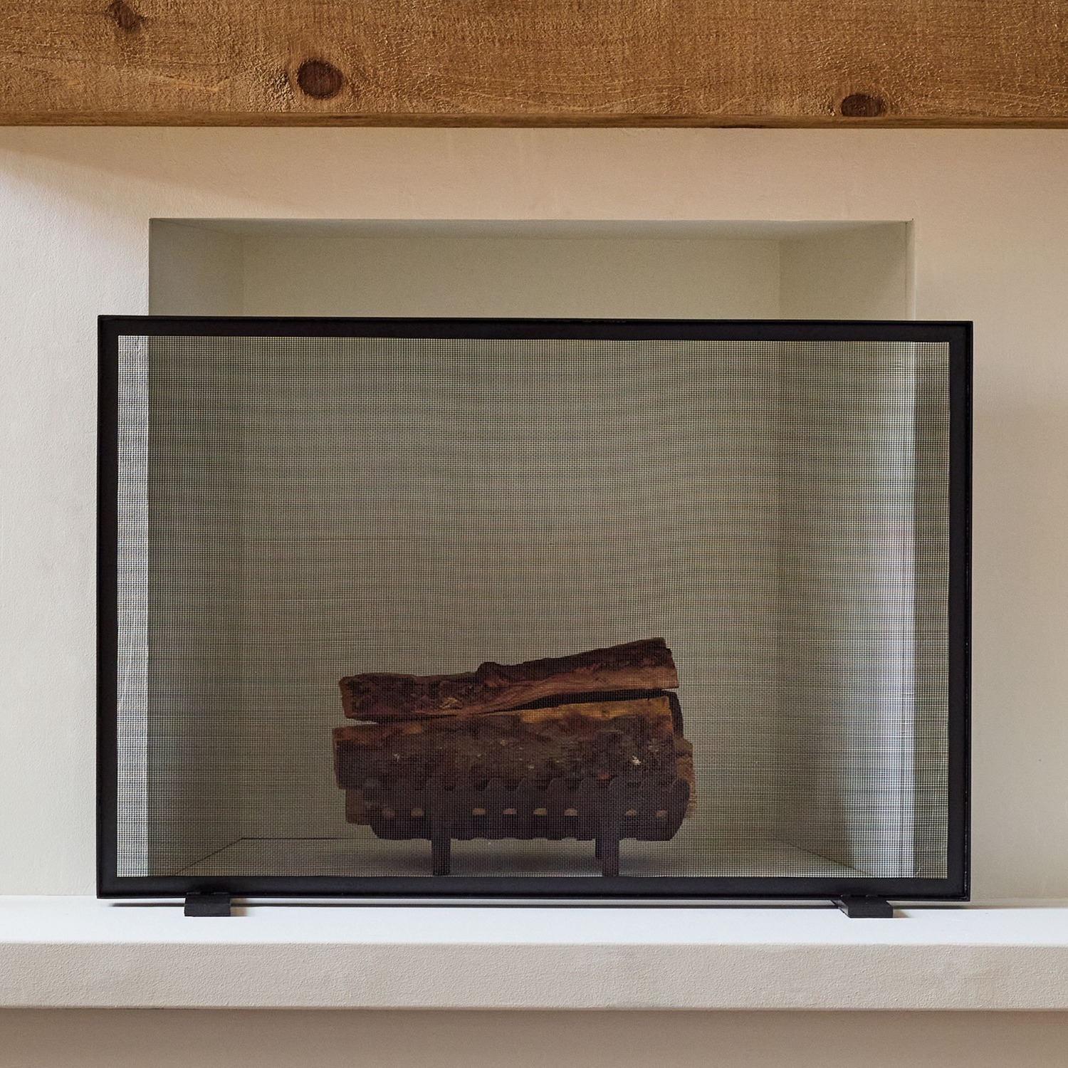 West Elm Thin Metal Fireplace Screen - image-3