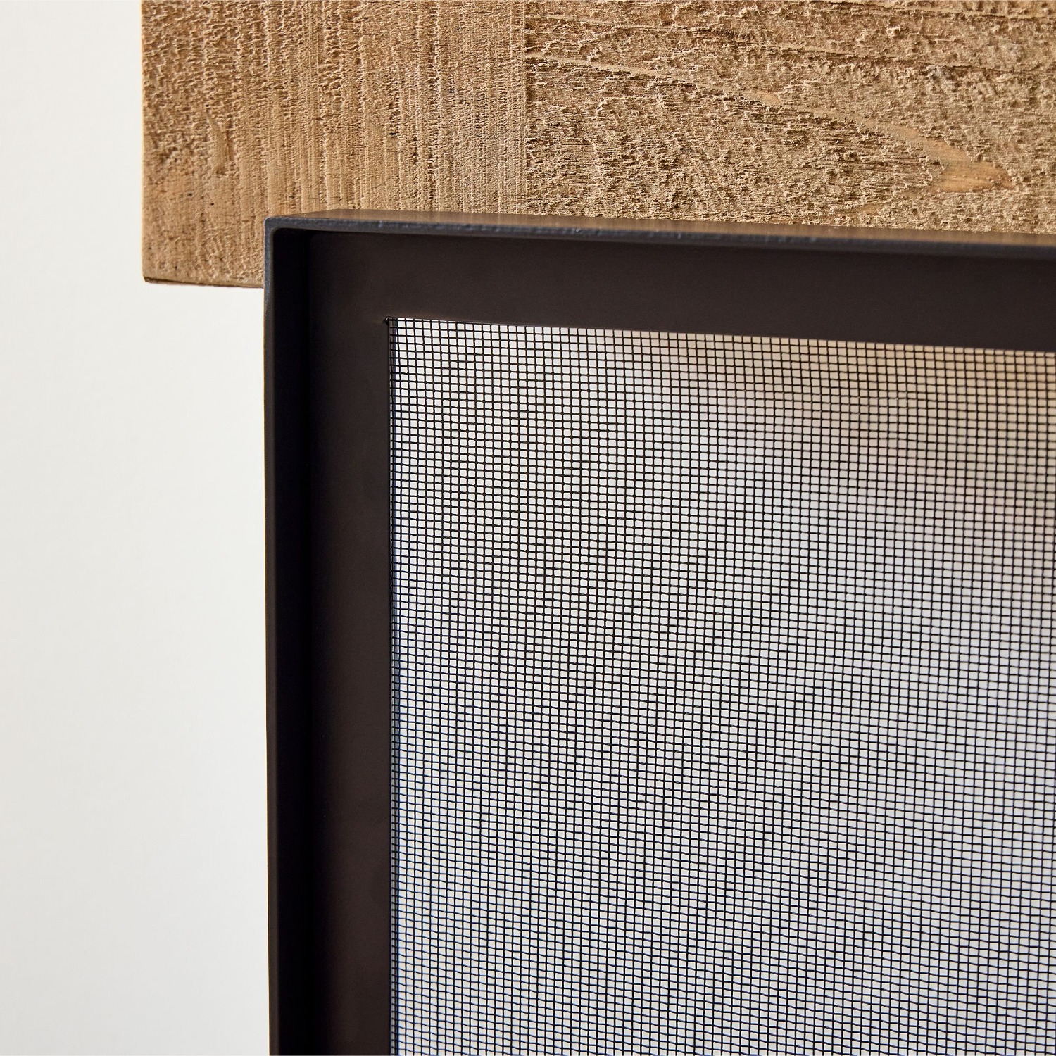 West Elm Thin Metal Fireplace Screen - image-5