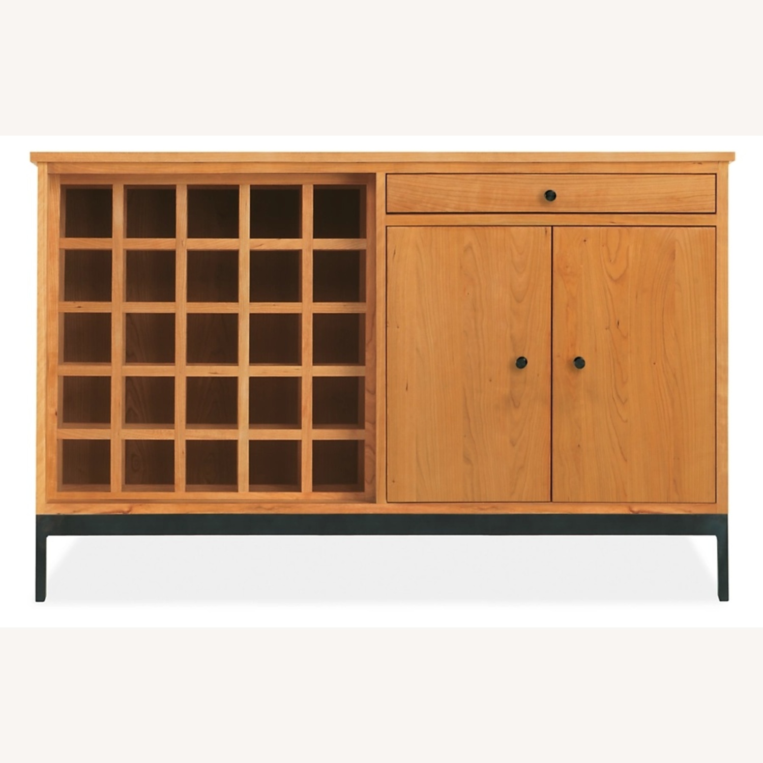 Room & Board Linear Wine Cabinet in Cherry - image-5