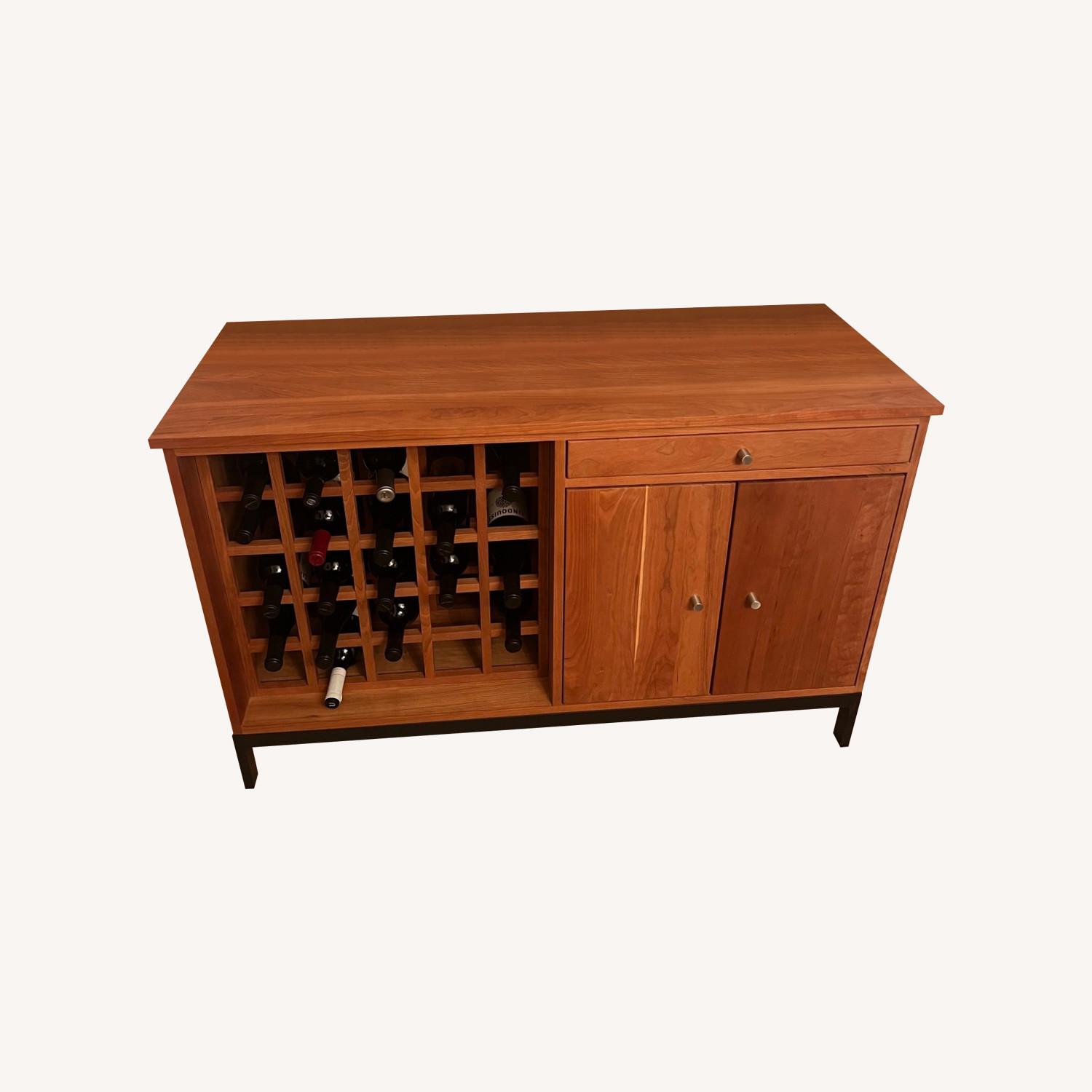 Room & Board Linear Wine Cabinet in Cherry - image-6