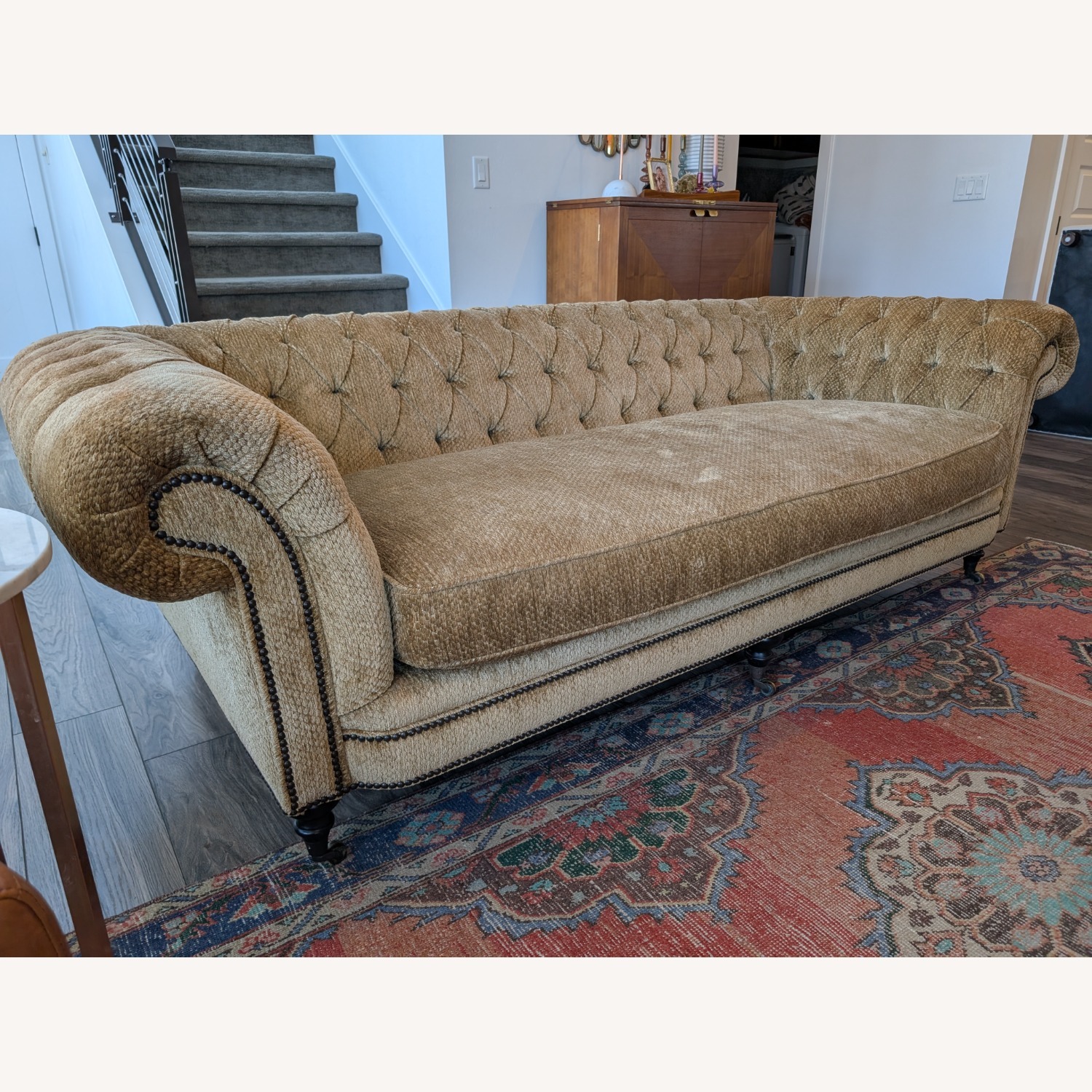 Ebanista Gold Velvet Chesterfield Sofa  - image-6