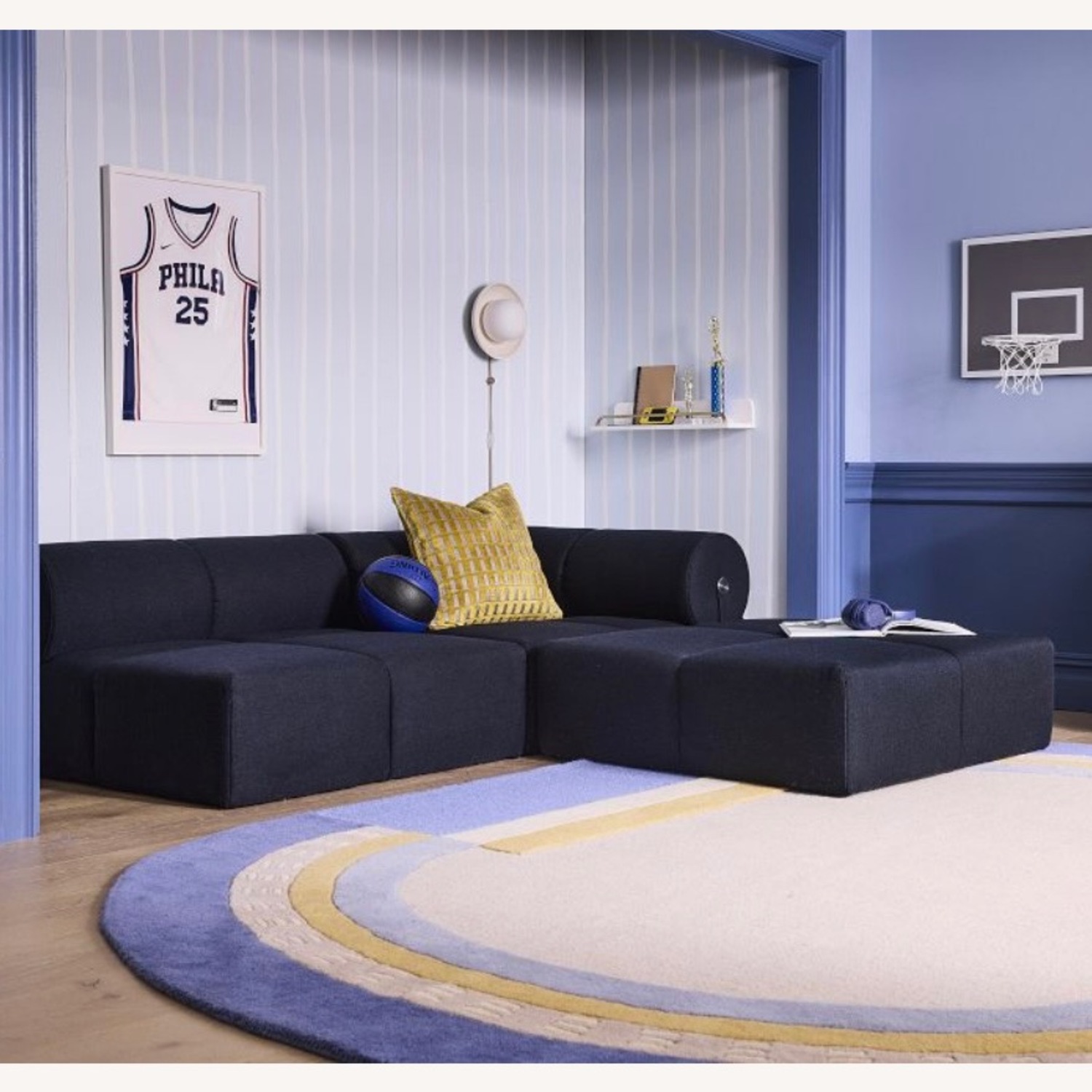 West Elm Kids Varsity Track Rug 8X10 - image-1