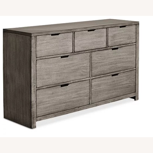 Used Macy's Tribeca 7 Drawer Solid Wood Dresser for sale on AptDeco