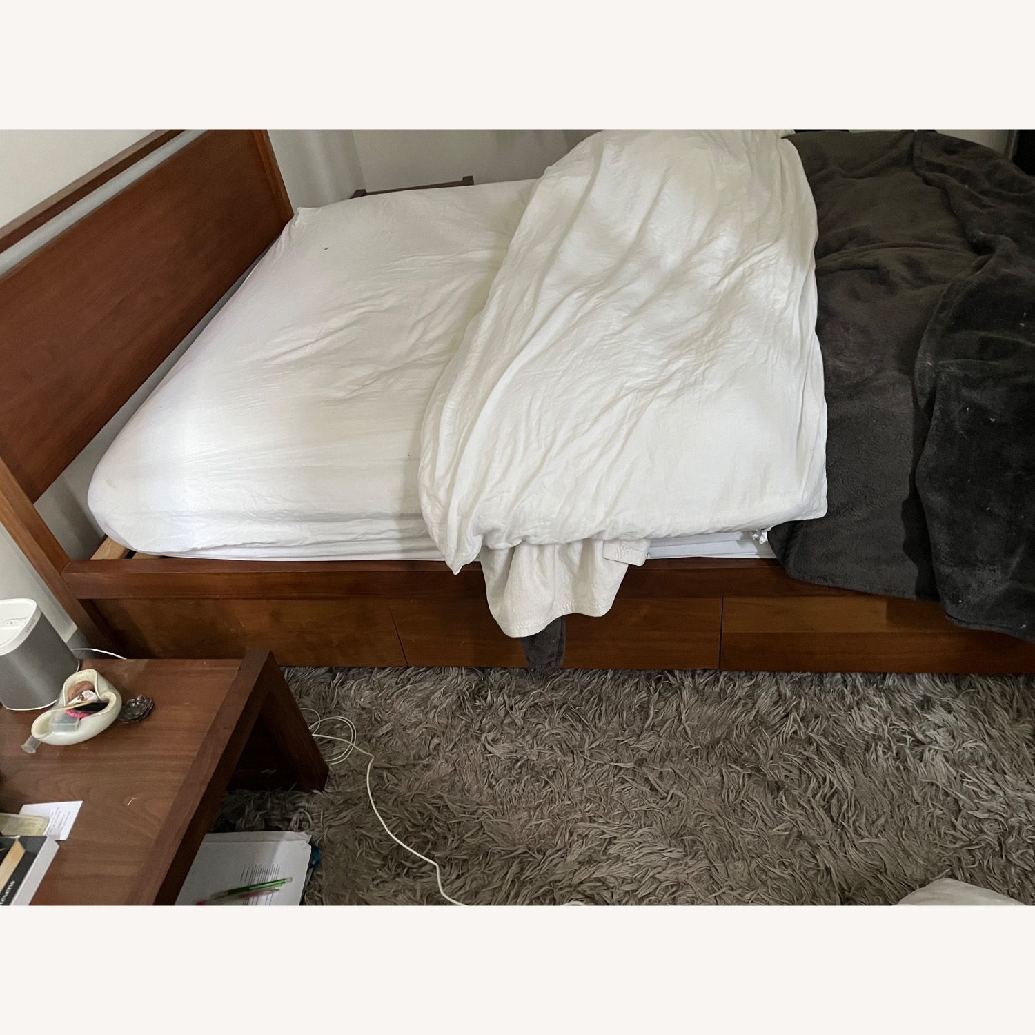 Design Within Reach Matera Queen Walnut Bed with 6 Drawers - image-2