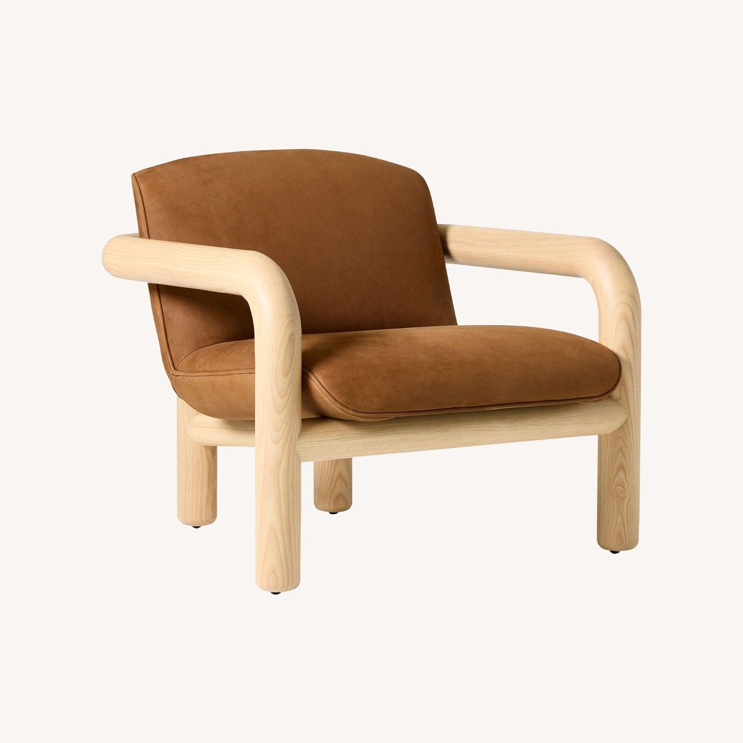 West Elm Benson Leather Chair - image-0